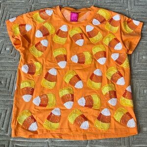 Queen of Sparkles Candy Corn tee